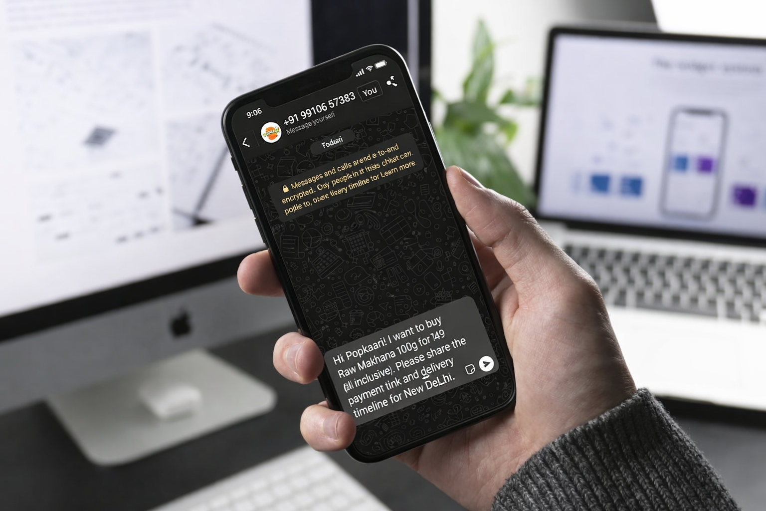Mobile chat ordering